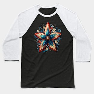 Patriotic Starfish Baseball T-Shirt